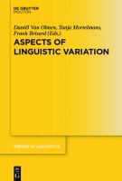Aspects of Linguistic Variation /