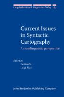 Current issues in syntactic cartography : a crosslinguistic perspective /