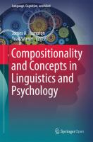 Compositionality and Concepts in Linguistics and Psychology /