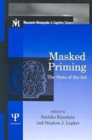 Masked priming : the state of the art /