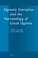 Hymnic narrative and the narratology of Greek hymns /