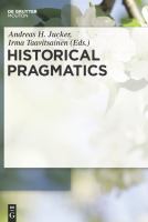 Historical pragmatics /