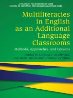 Multiliteracies in English as an additional language classrooms : methods, approaches, and lessons /