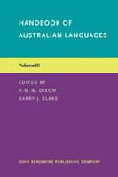 Handbook of Australian languages .
