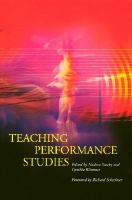 Teaching performance studies