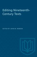 Editing nineteenth century texts.