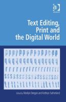 Text editing, print and the digital world /