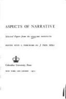 Aspects of narrative; selected papers from the English Institute.