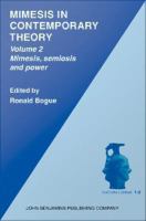 Mimesis in contemporary theory : an interdisciplinary approach. Volume 2, Mimesis, semiosis and power.