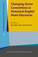 Changing genre conventions in historical English news discourse /