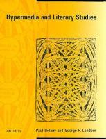 Hypermedia and literary studies /