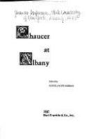 Chaucer at Albany : [essays] /