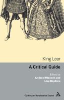 King Lear : a critical guide /