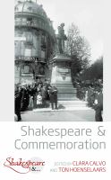 Shakespeare and commemoration /