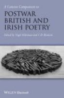 A concise companion to postwar British and Irish poetry /