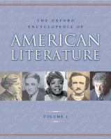 The Oxford encyclopedia of American literature /
