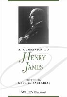 A companion to Henry James /