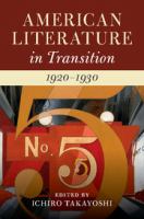 American literature in transition, 1920-1930 /