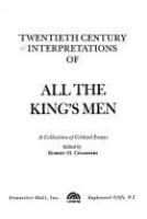 Twentieth century interpretations of All the king's men : a collection of critical essays /