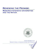 Renewing the promise : research-intensive universities and the  nation : a report /