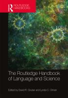 The Routledge handbook of language and science /