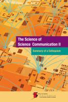The science of science communication II : summary of a colloquium /