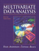 Multivariate data analysis /
