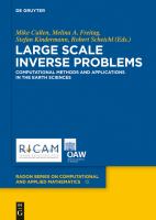 Large scale inverse problems : computational methods and applications in the earth sciences /