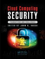 Cloud computing security : foundations and challenges /