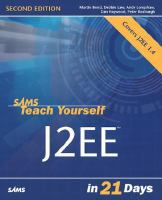 Sams teach yourself J2EE in 21 days /
