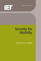 Security for mobility /