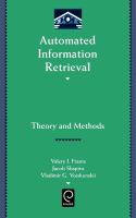 Automated information retrieval : theory and methods /