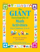 The giant encyclopedia of math activities for children 3 to 6 /