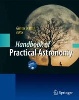 Handbook of practical astronomy /