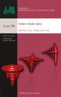 Frontiers in modern optics /