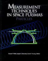 Measurement techniques in space plasmas : particles /