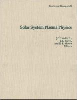 Solar system plasma physics /