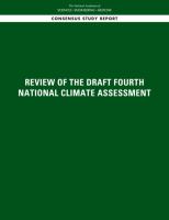 Review of the draft Fourth National Climate Assessment /