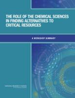 The Role of the Chemical Sciences in Finding Alternatives to Critical Resources : a workshop summary /