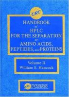 CRC handbook of HPLC for the separation of amino acids, peptides, and proteins /