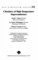 Chemistry of high-temperature superconductors /