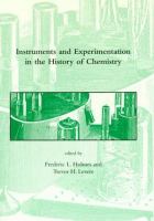Instruments and experimentation in the history of chemistry /