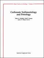 Carbonate sedimentology and petrology /