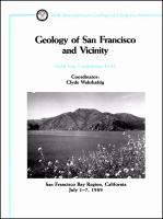 Geology of San Francisco and vicinity : San Francisco Bay region, California, July 1-7, 1989 /