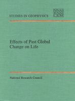 Effects of past global change on life /