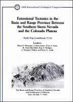 Extensional tectonics in the Basin and Range Province between the southern Sierra Nevada and the Colorado Plateau : the Basin and Range Province of southern Nevada and southeastern California June 30-July 7, 1989 /
