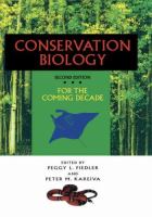 Conservation biology : for the coming decade.