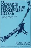 Research priorities for conservation biology /