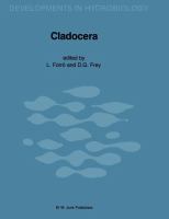 Cladocera : proceedings of the Cladocera Symposium, Budapest, 1985 /
