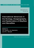 International advances in the ecology, zoogeography, and systematics of mayflies and stoneflies /